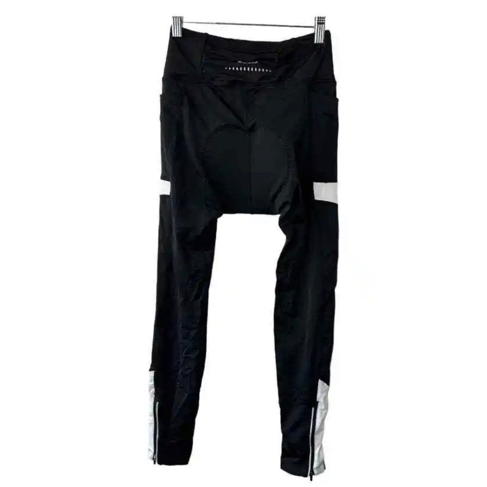 Baleaf Black & White Padded Seat Cycling Leggings Women's Small UPF50+